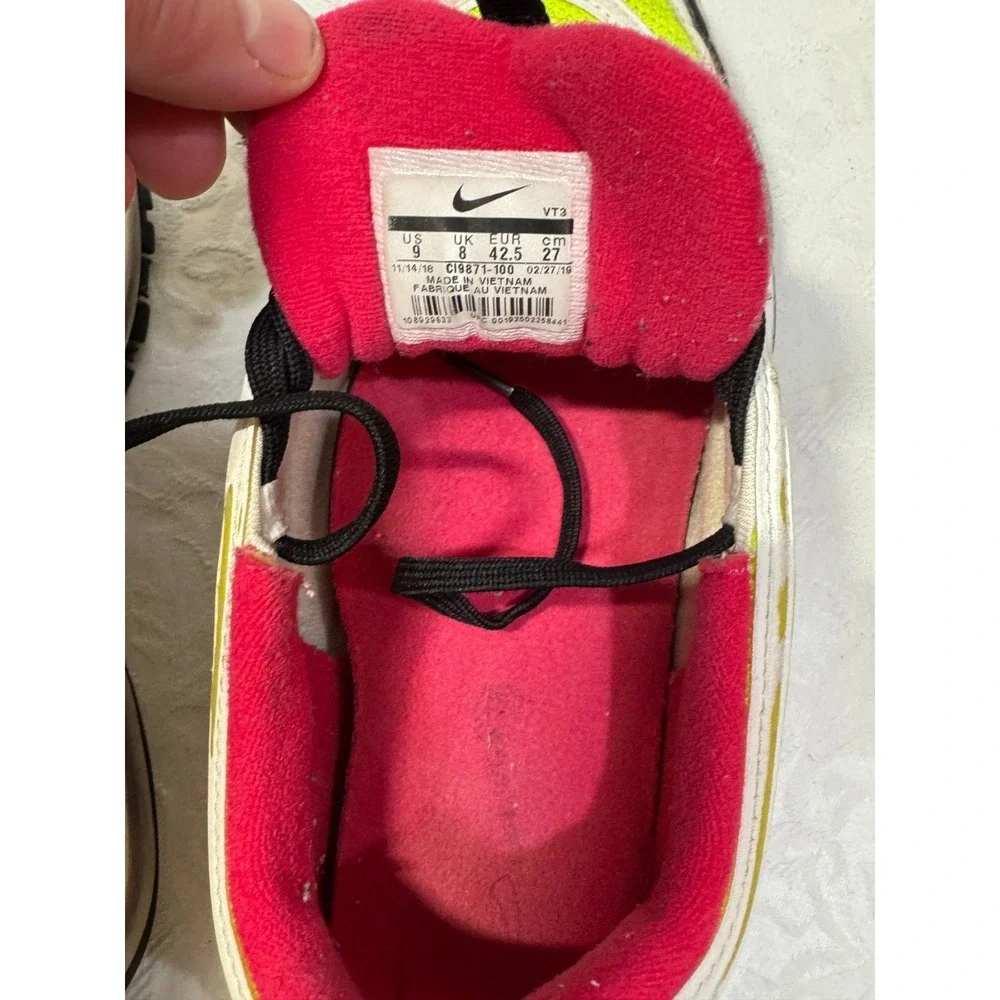 Nike Air Max 97 Neon Volt Pink Black Men 9 Running‎ Shoes CI9871-100